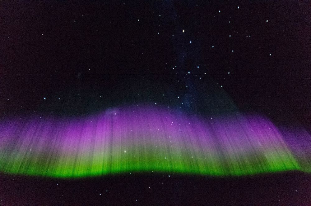 Aurora Australis, southern lights. Original public domain image from Flickr