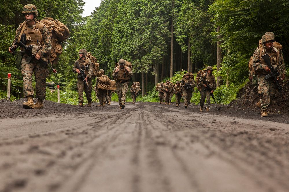 U.S. Marines with the Fuels Platoon, Headquarters and Service Company, Marine Wing Support Squadron (MWSS) 171 stationed at…