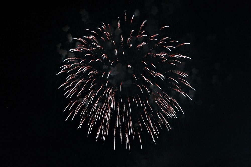 4th of July fireworks, original public domain image from Flickr