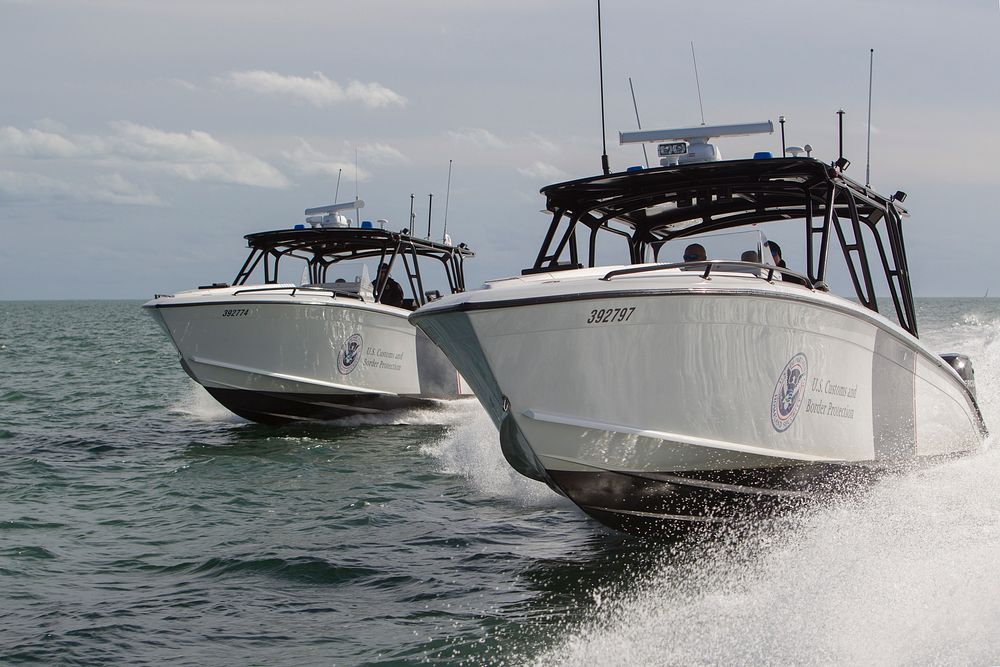 Air and Marine Operations Miami Patrols in Midnight Express Boat