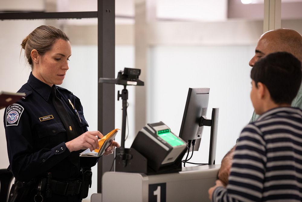 U.S. Customs and Border Protection officers ensure legal and safe travel for individuals arriving in the United States…