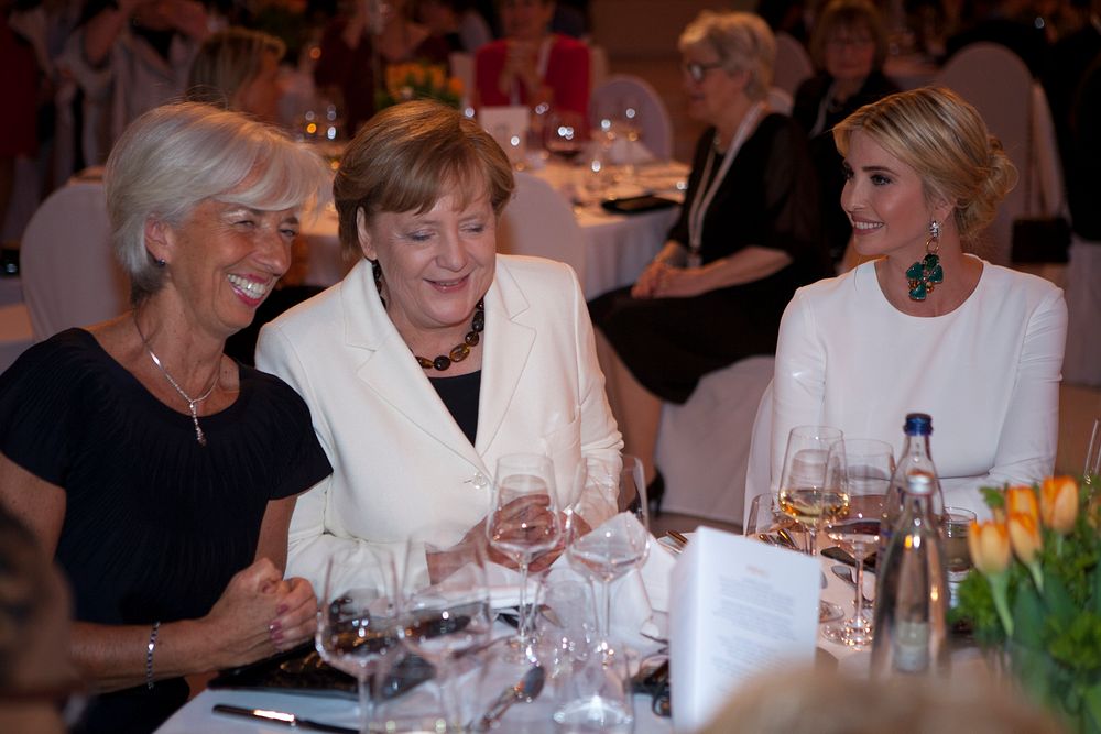 Ivanka Trump at the W20 Conference Gala Dinner. Original public domain image from Flickr