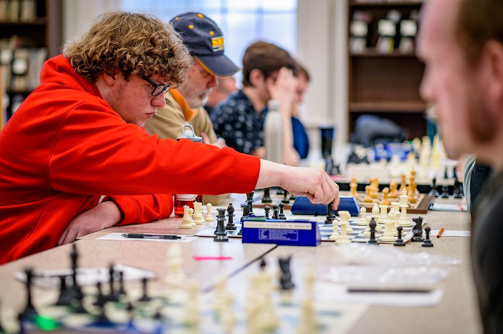 Pitt Area Chess Open held at Sheppard Memorial Library, Saturday, February 23, 2019, North Carolina, USA. Original public…