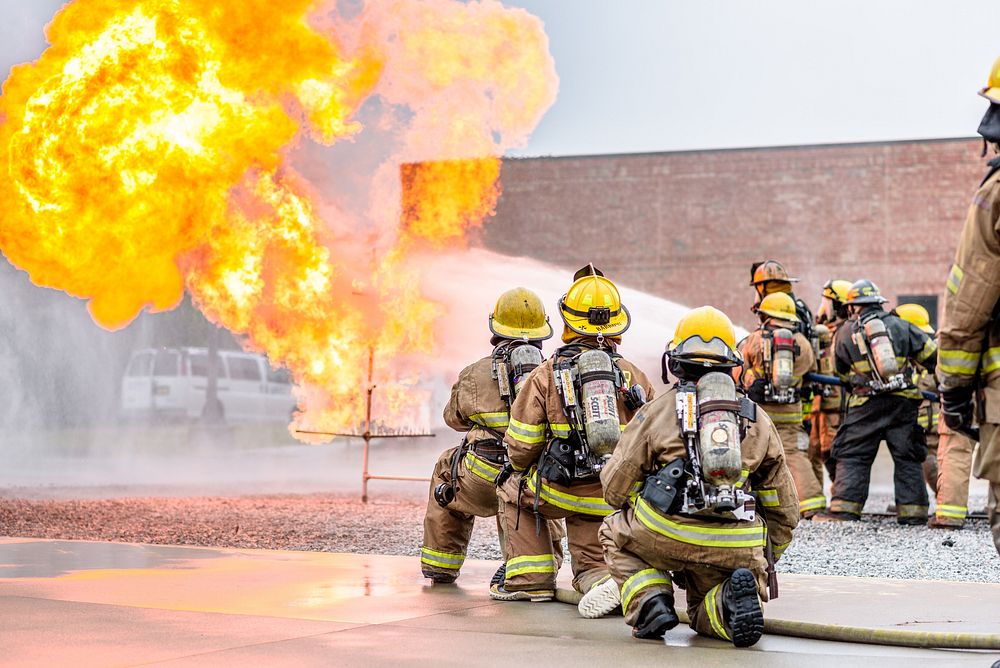 Firefighters. Photo by Aaron Hines