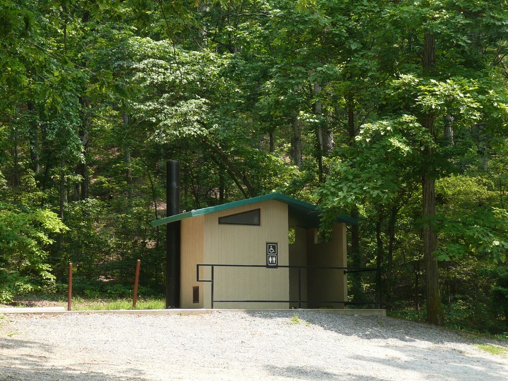 Public toilet in national park.