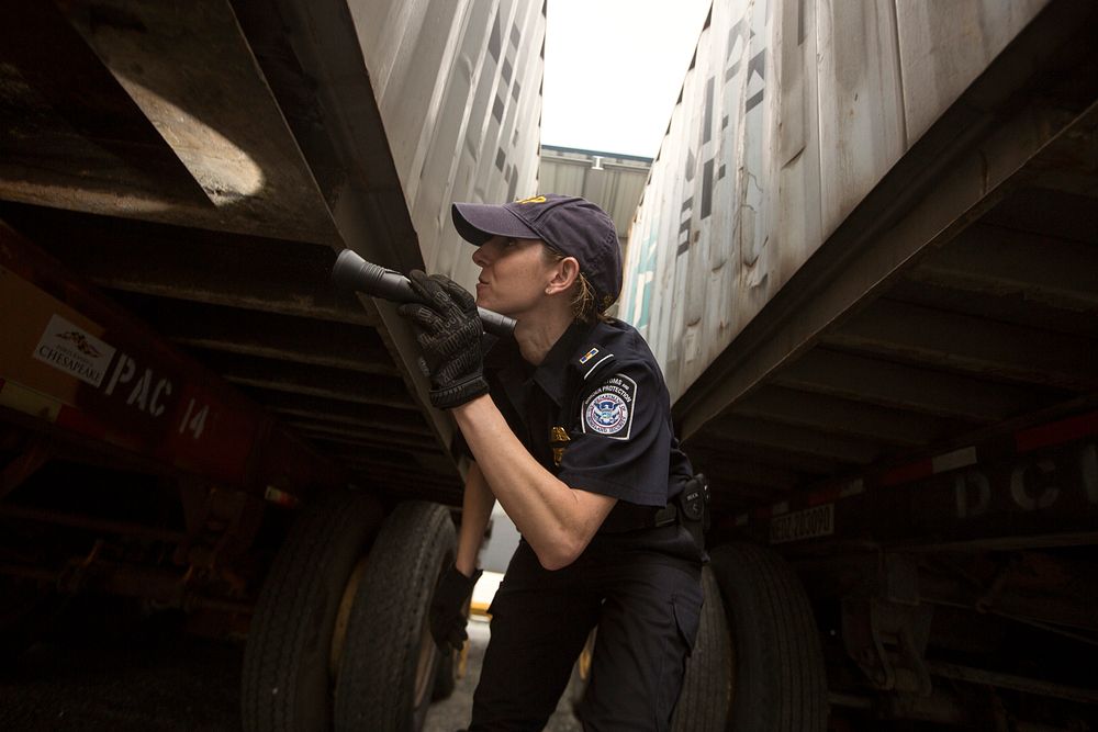 Agriculture inspection specialists with the U.S. Customs and Border Protection, Office of Field Operations, National…