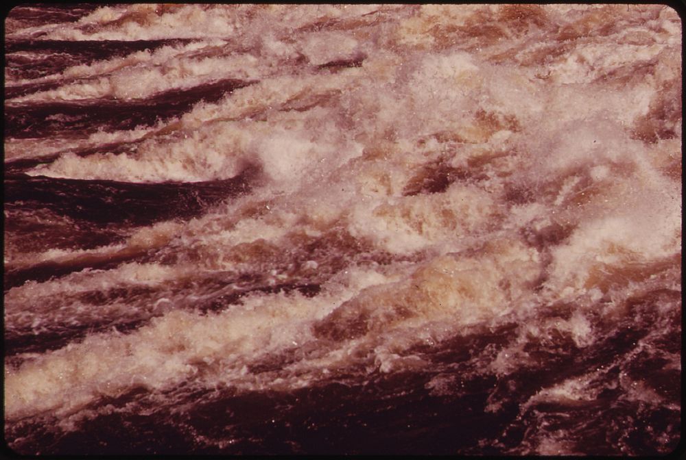 Foaming Waters of the Errol Dam, on the Upper Reaches of the Androscoggin River 06/1973. Original public domain image from…