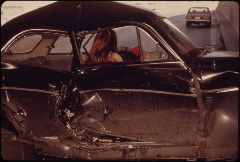 Aftermath of an Auto Accident on Storrow Drive, Nine O'clock in the Morning. Original public domain image from Flickr