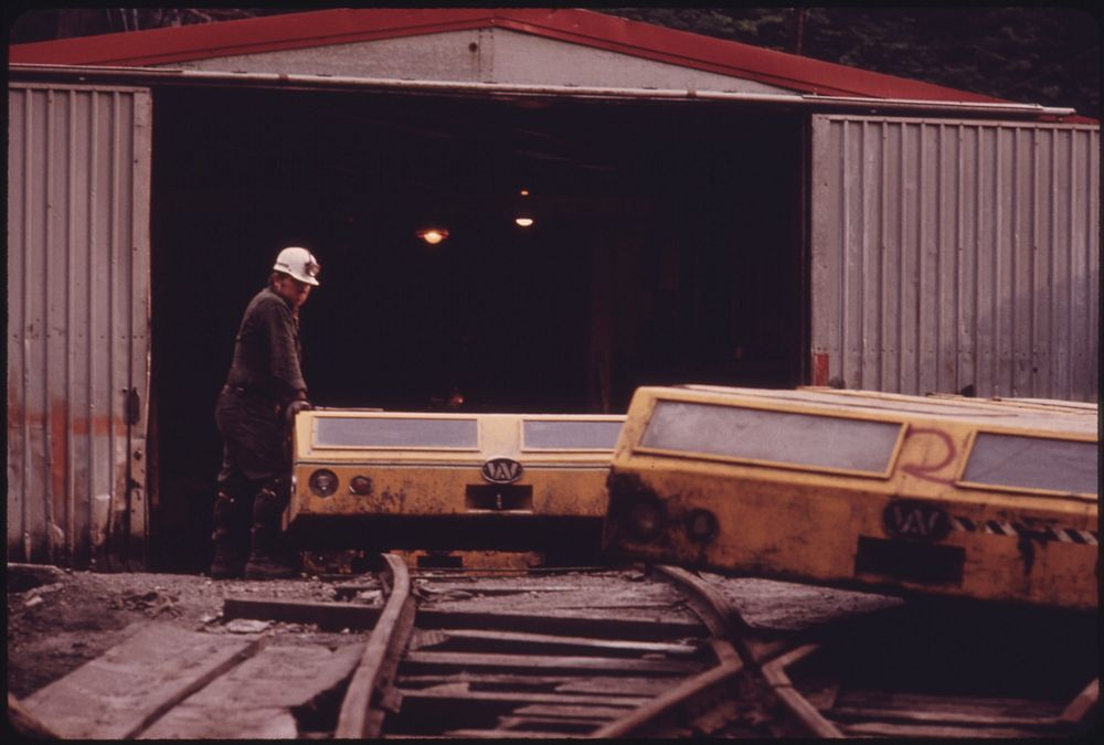 The General Mine Foreman at One of the Tennessee Consolidated Coal Company Mines near Jasper and Chattanooga Stands beside…