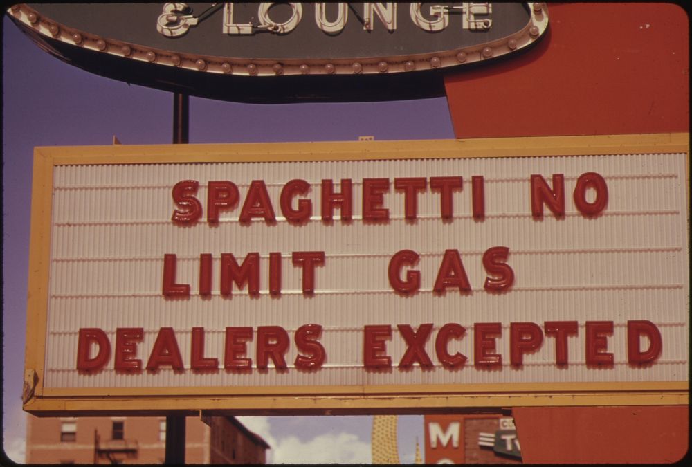 Oregon Gasoline Dealers Were "Kidded" About Their No Gas and Other Signs at the Service Stations During the Nation's Fuel…