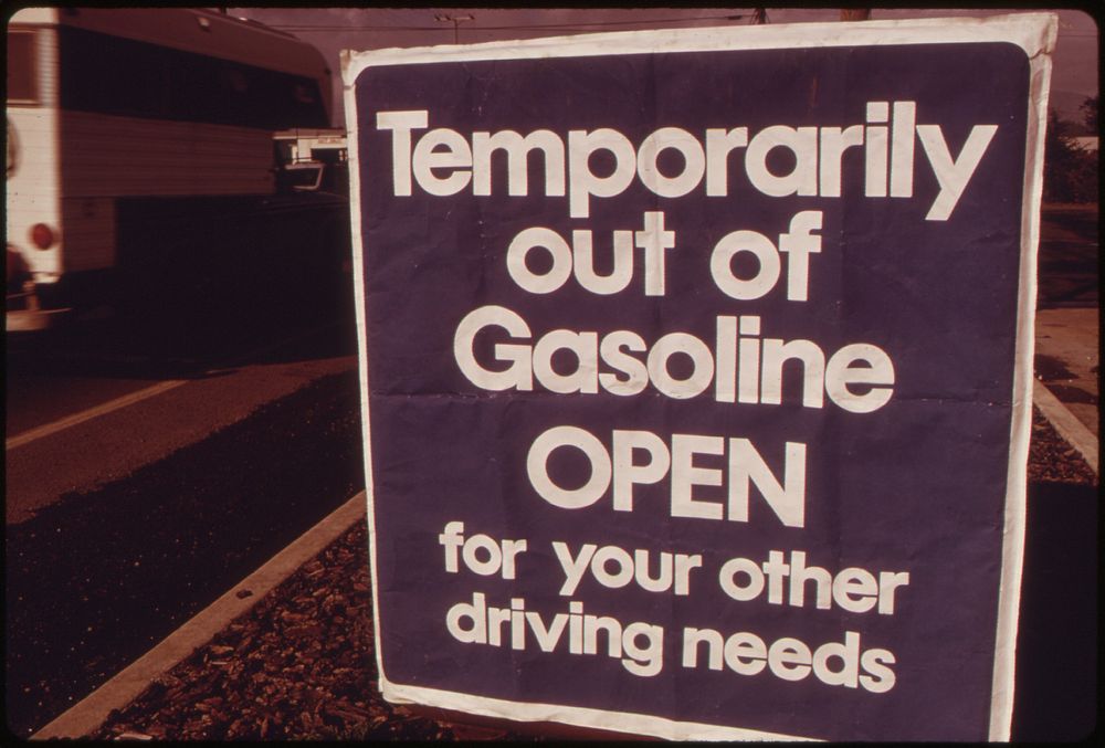 Out of Gasoline Signs Were Increasingly Evident in Oregon During the Month of October, 1973. Stations Such as This One at…