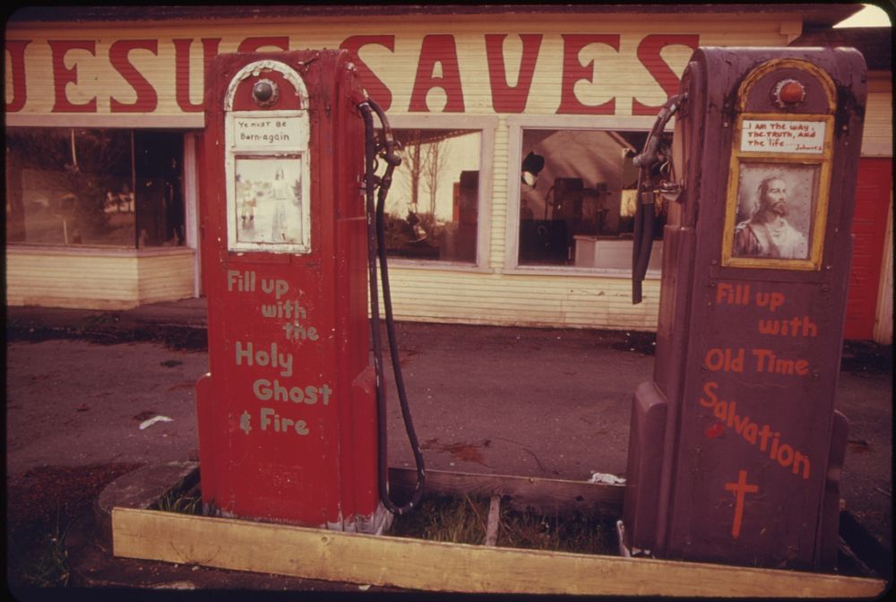 Gasoline Stations Abandoned During the Fuel Crisis in the Winter of 1973-74 Were Sometimes Used for Other Purposes.