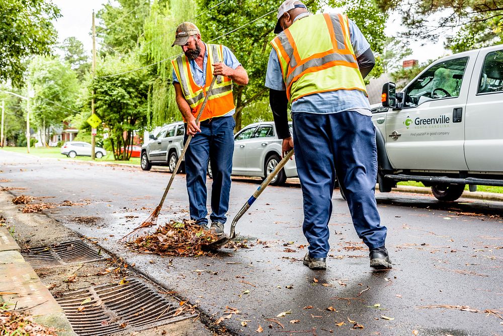 Hurricane FlorenceGreenville Public Works continues to clean drains as the effects from Hurricane Florence are beginning to…