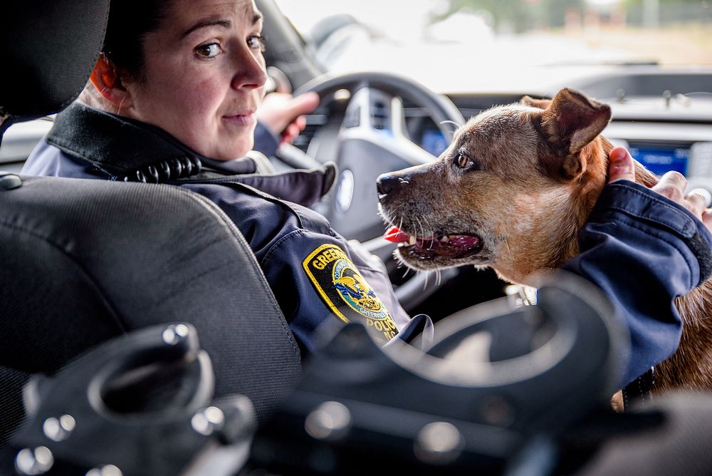 K9 for a Day - Lucy, in partnership with the Humane Society of Eastern Carolina, Greenville, date unknown. Original public…