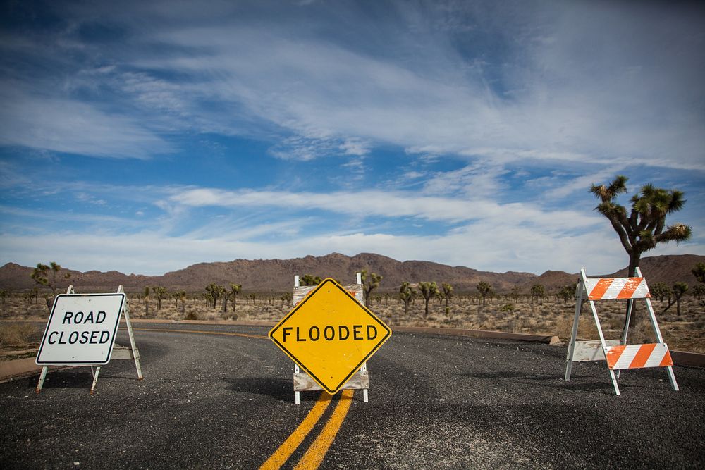 Desert Queen Mine Road closed after heavy rain