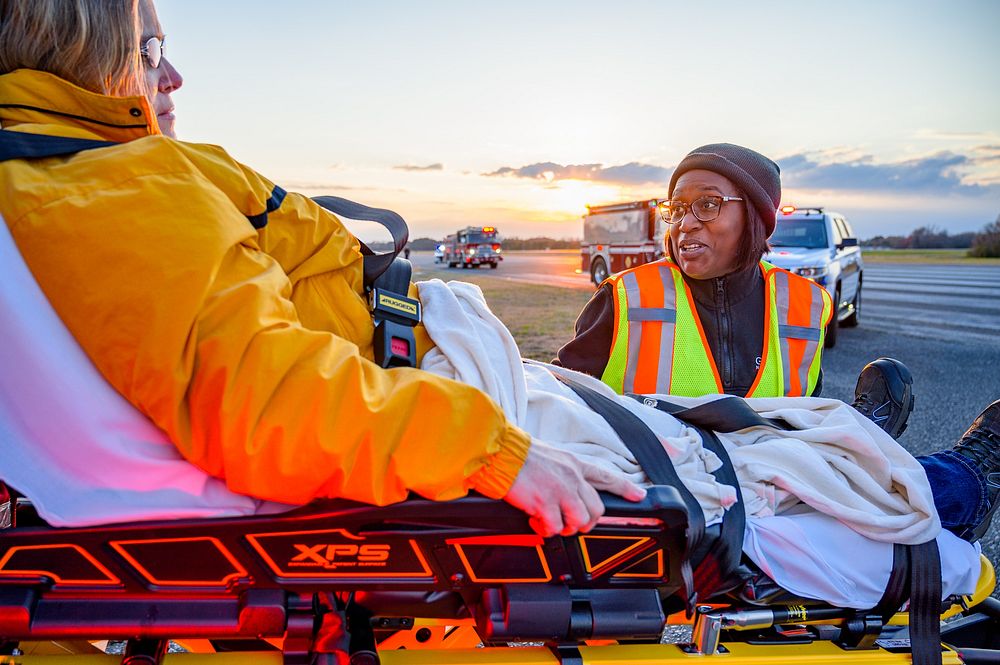 PGV Emergency Drill, live disaster drill simulates a plane crash and emergency response at Pitt-Greenville Airport, March…
