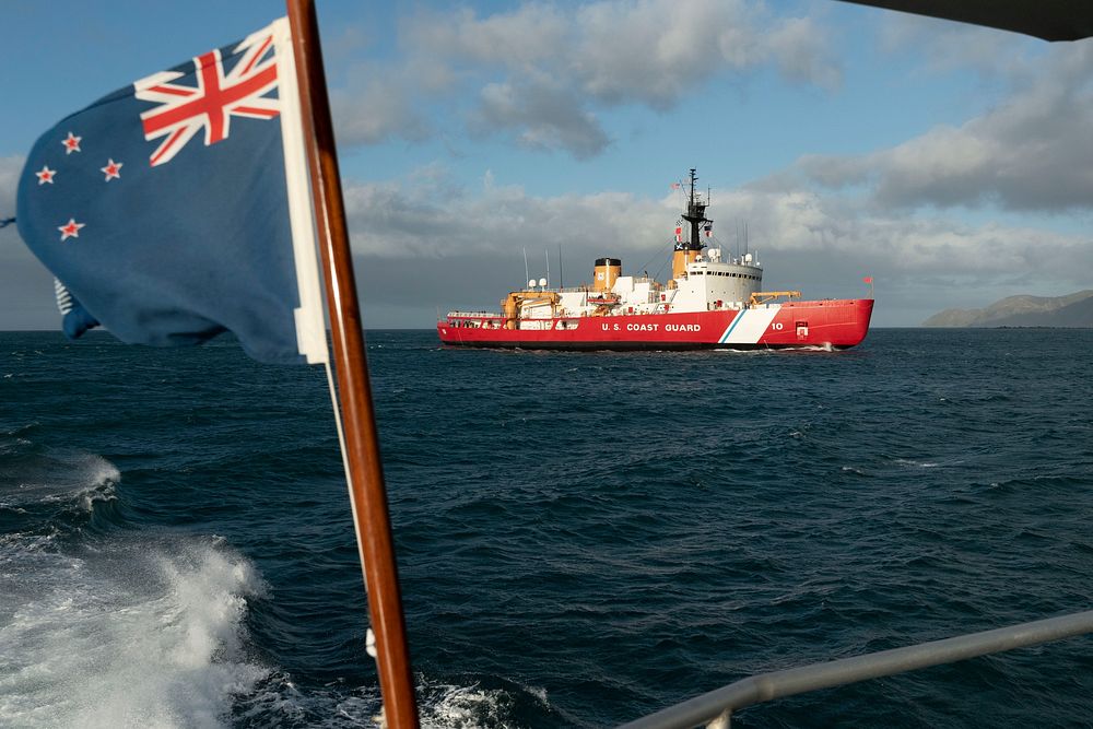 USCGC Polar Star arrival into Wellington, February 18 2019. Original public domain image from Flickr