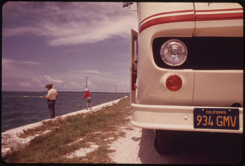 Leaving Their "Travel-Trailer" on the Side of the Road, This Retired Couple From California Stops to Fish Off the Embankment…