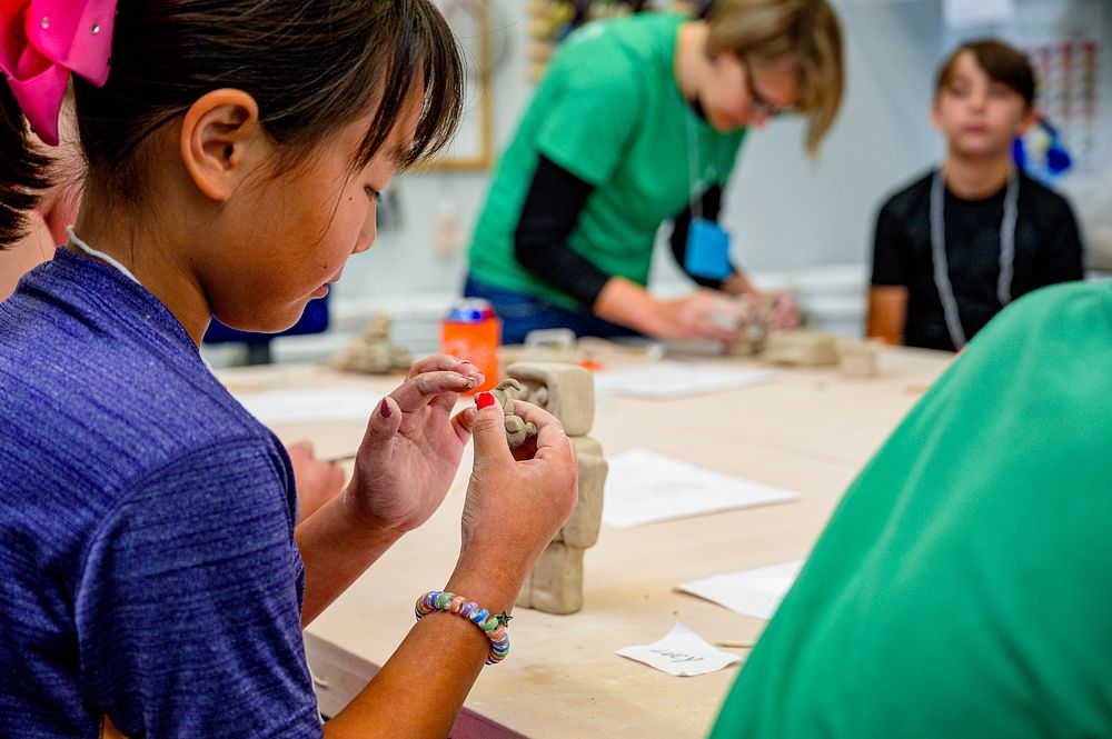 Famous Artist Camp at Jaycee Park Center for Arts & Crafts, June 27, 2019, North Carolina, USA. Original public domain image…