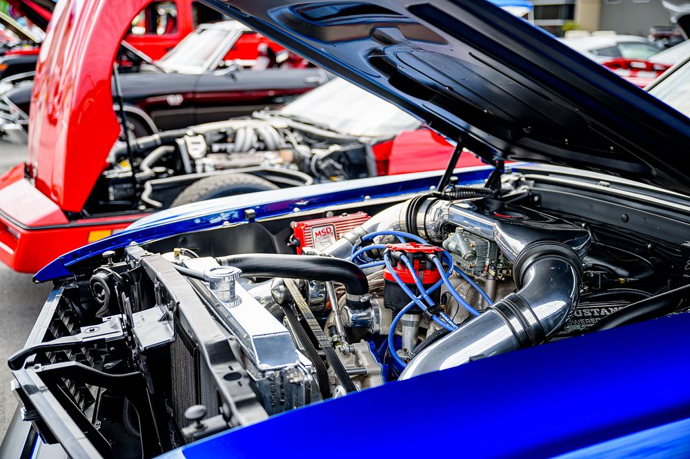 Cars at Pullin' For Pink Fundraiser, September 28, 2019, Greenville, North Carolina, USA. Original public domain image from…