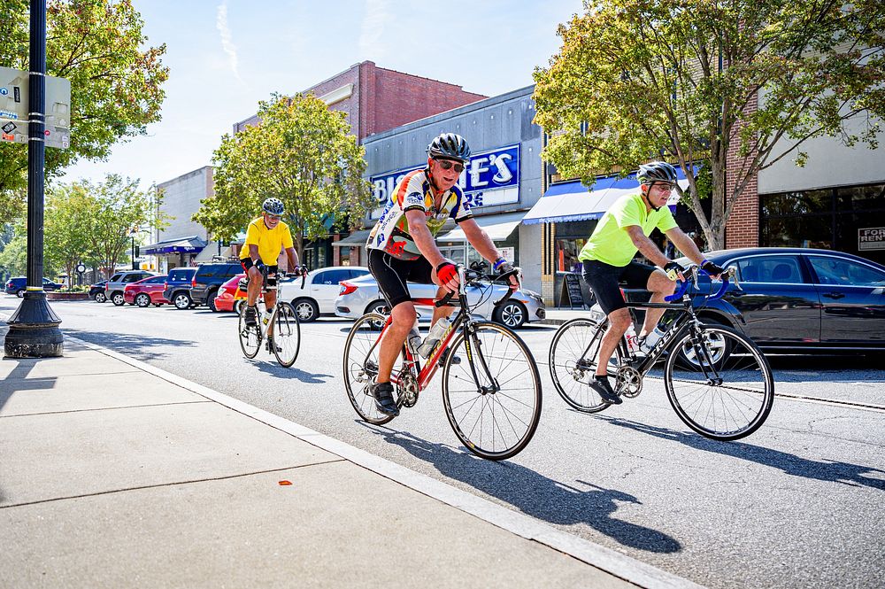 Cycle NC's Mountains to Coast ride day 5 stop in Greenville, NC. October 3, 2019.