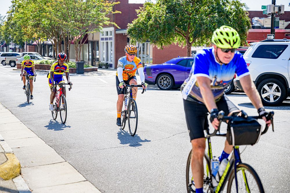 Cycle NC's Mountains to Coast ride day 5 stop in Greenville, NC. October 3, 2019.