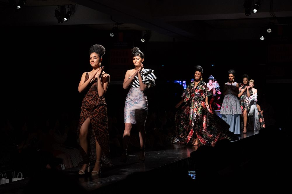 Pacific Fusion Fashion Show, 5 October 2019. Designer: Afa Ah Loo. Original public domain image from Flickr