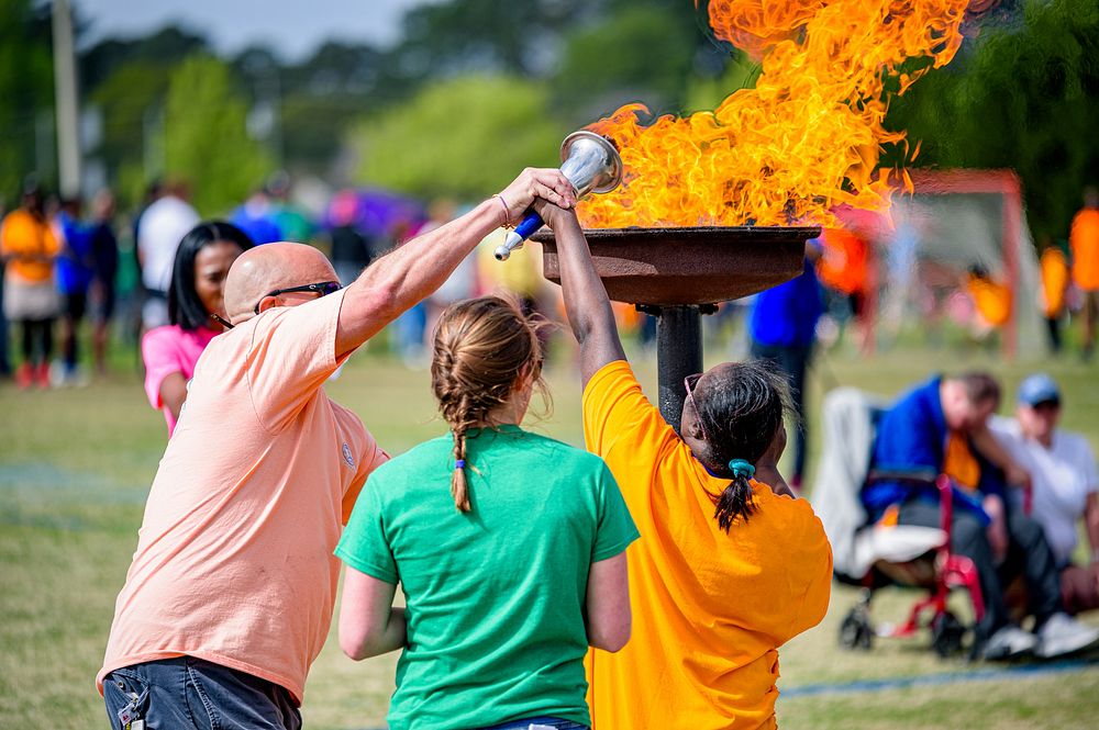 Pitt County Special Olympics Spring Games, April 12, 2019. Original public domain image from Flickr