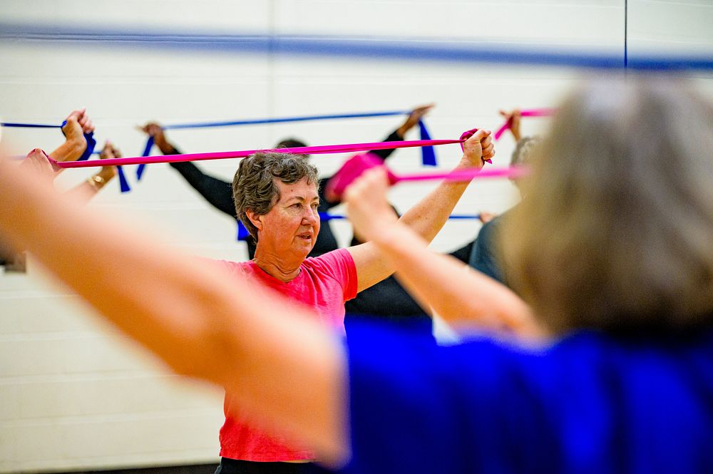 Fitness programming at Greenville Aquatics & Fitness Center, January 6, 2020. Original public domain image from Flickr