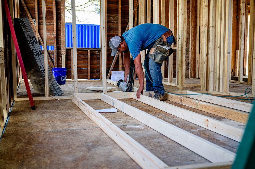 Housing RehabilitationNew framing is constructed Free Photo rawpixel