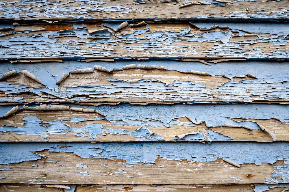Grunge blue planks background