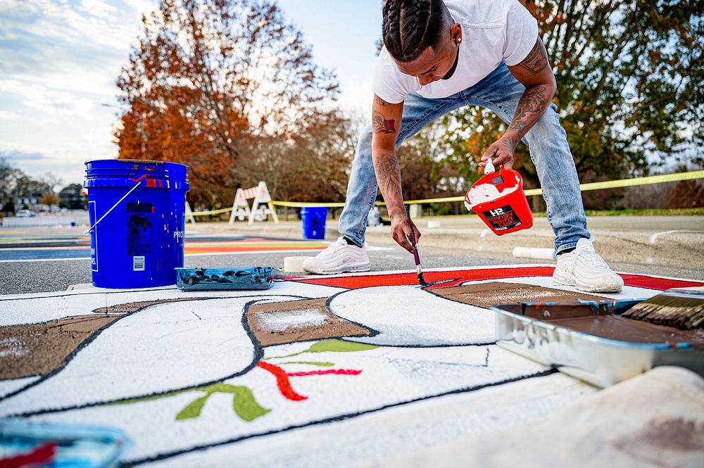 First Street Mural, December 12, 2020, North Carolina, USA. Original public domain image from Flickr