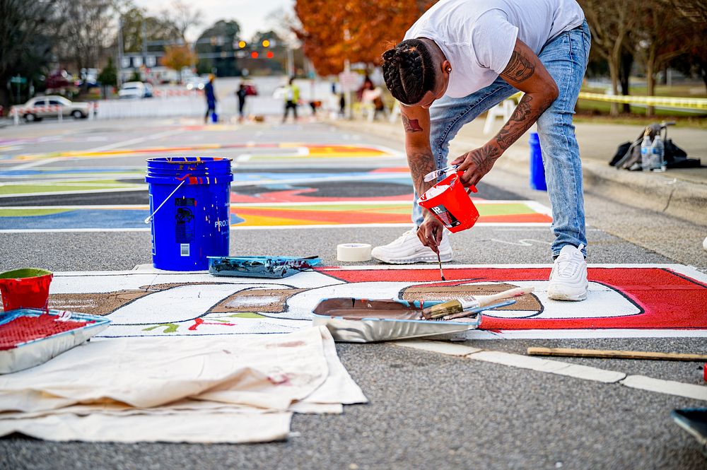 First Street Mural, December 12, 2020, North Carolina, USA. Original public domain image from Flickr