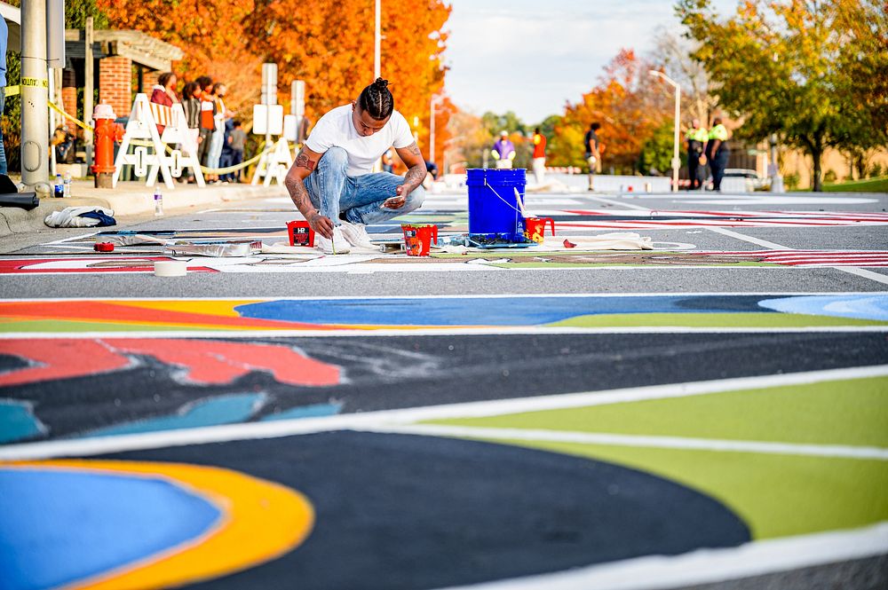 First Street Mural, December 12, 2020, North Carolina, USA. Original public domain image from Flickr