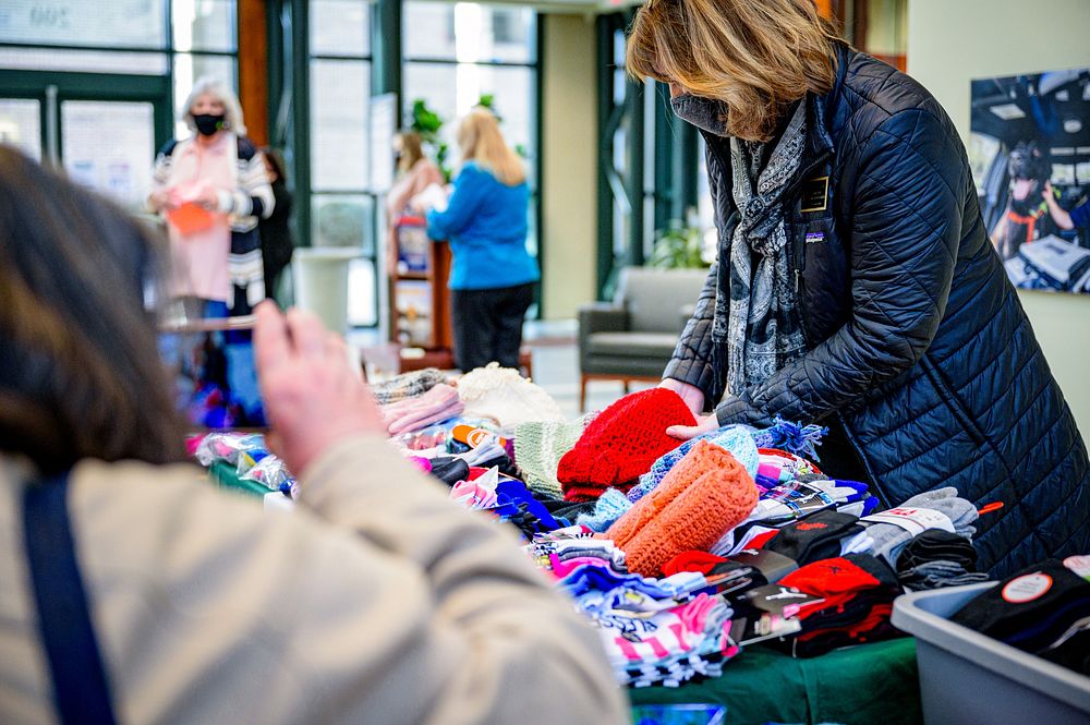 The City of Greenville's Socks & Gloves Drive, February 9, 2021, North Carolina, USA. Original public domain image from…