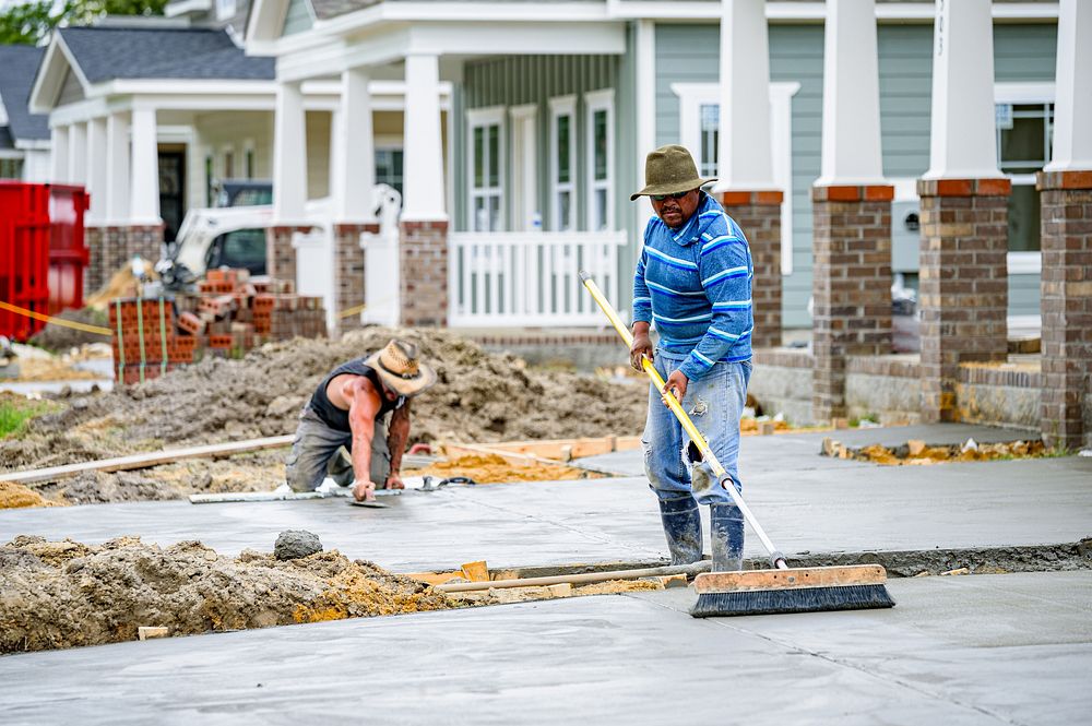 Lincoln Park ConstructionConcrete is poured and finished as four new homes near completion in the Lincoln Park neighborhood…