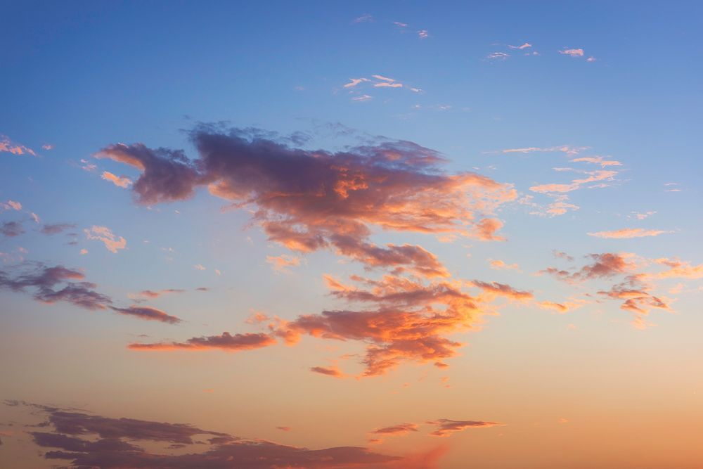 Clouds and sunset