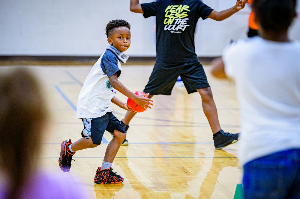 Adventure Awaits summer camp at South Greenville Recreation Center, July 9, 2020, North Carolina, USA. Original public…