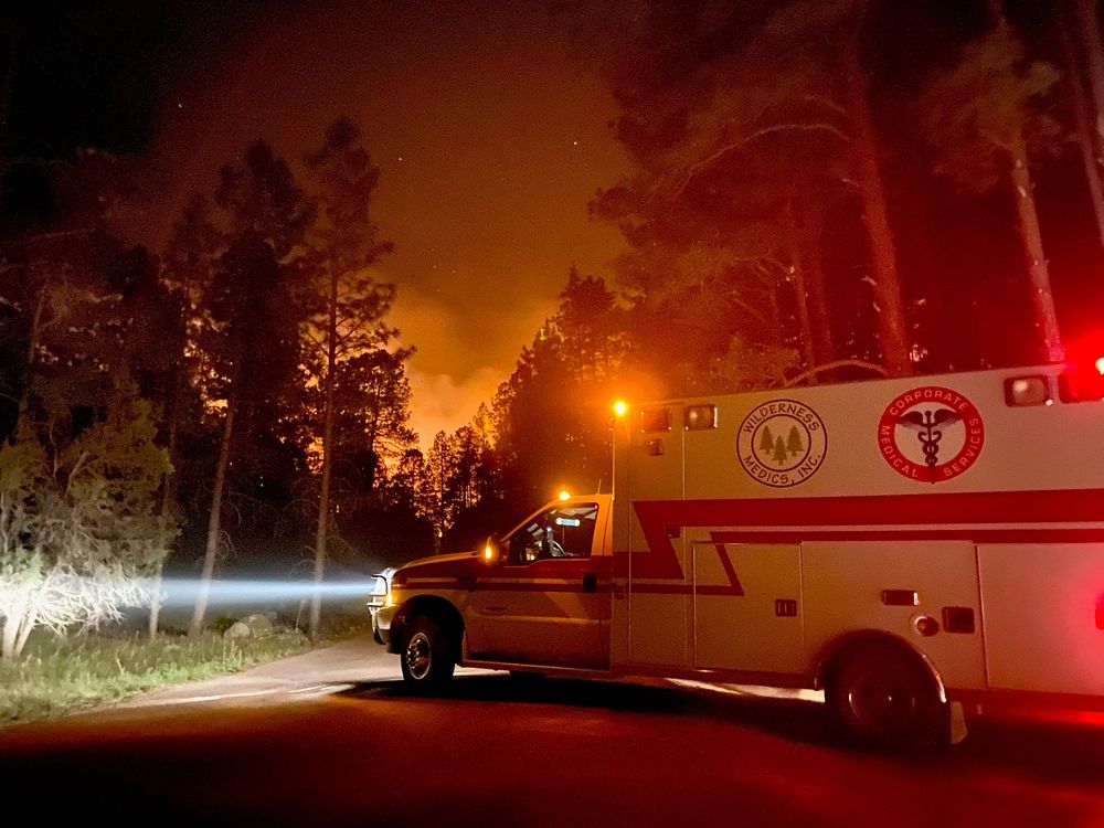 Ambulance, Tadpole Fire. Original public domain image from Flickr