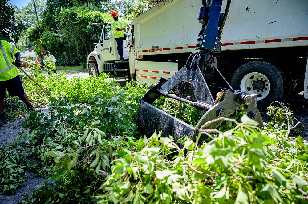 Public Works crews remove fallen trees and storm debris following Hurricane Isaias on Tuesday, August 4, 2020. Original…