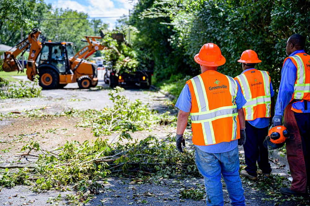 Hurricane Isaias Clean UpPublic Works crews remove fallen trees and storm debris following Hurricane Isaias on Tuesday…