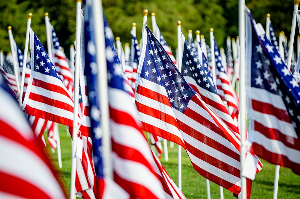  American flags at field of honor