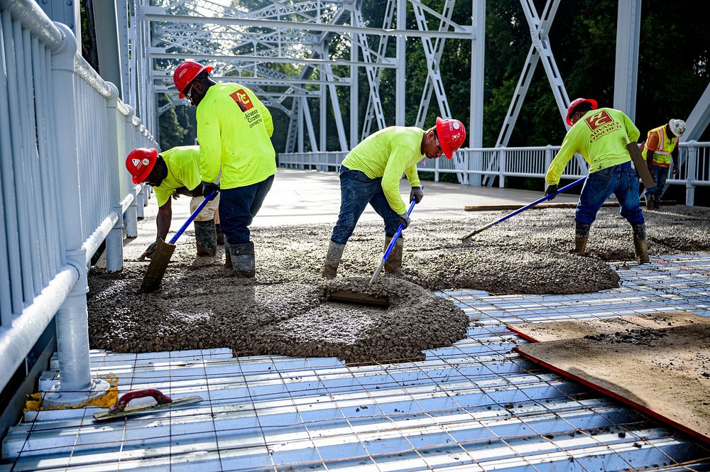 Concrete DeckingConcrete decking is the final piece of the Town Common greenway bridge renovations, installed on Friday…