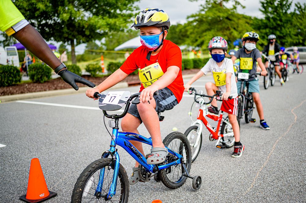 Bicycle Rodeo, Greenville PD's Police Athletic League (PAL) Program, September 12, 2022, North Carolina. Original public…