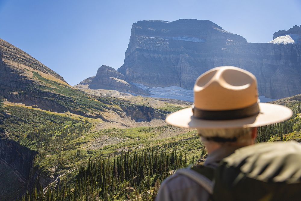 Hiking with a Ranger to Grinnell Glacier. Original public domain image from Flickr