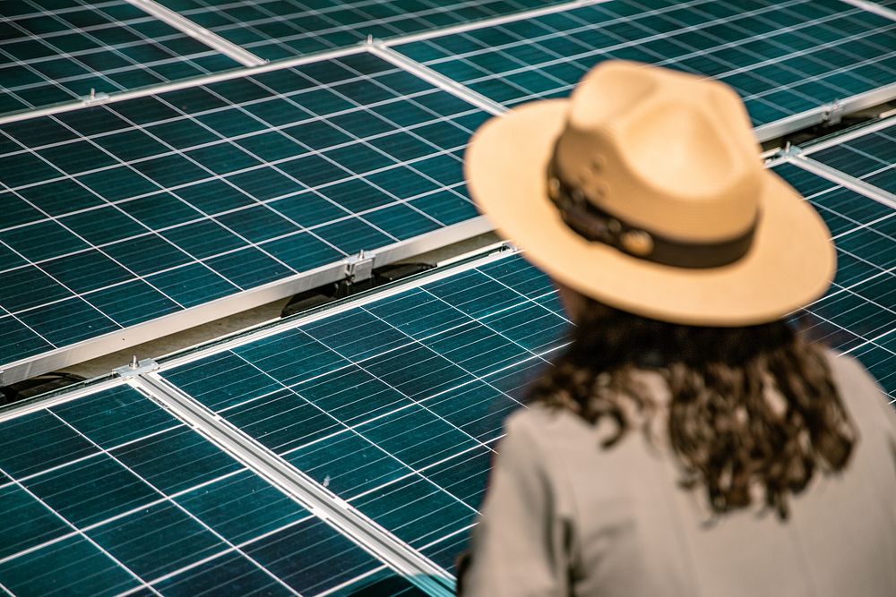 Solar power, clean energy. Original public domain image from Flickr