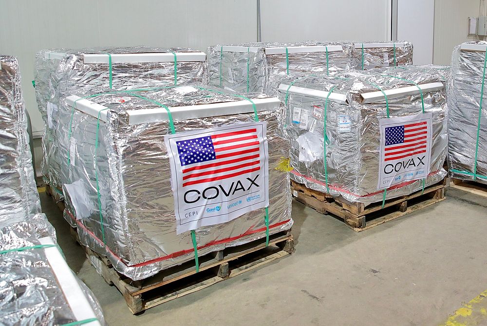 The United States Delivers COVID-19 Vaccine Doses to Egypt. Original public domain image from Flickr