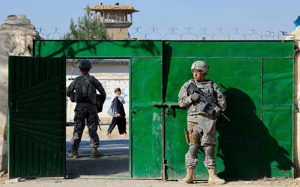 U.S. Army Pfcs. Nicholas Sudano, right, and Nicholas Querzoli, both assigned to the Zabul Provincial Reconstruction Team…