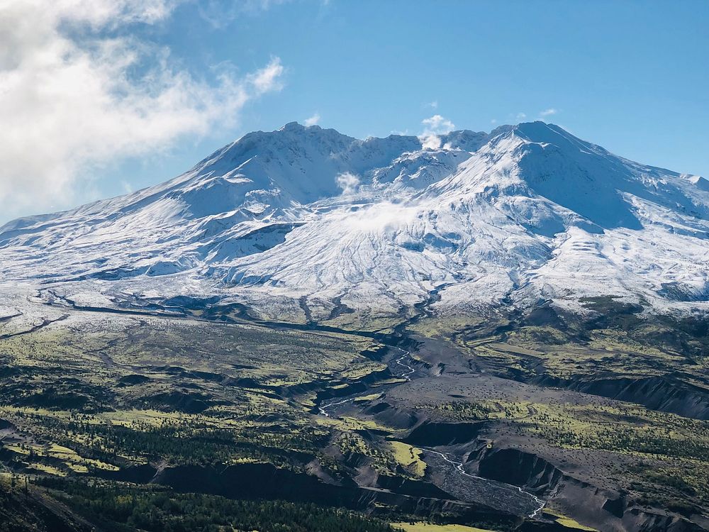 Aesthetic mountain view. Original public domain image from Flickr