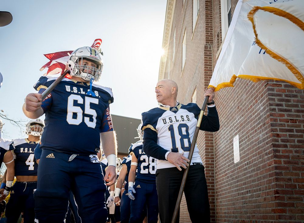 The annual Secretaries Cup football game at the U.S. Coast Guard Academy in New London, CT. New London, CT, November 13…